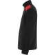 Jacheta fleece barbati, bicolora, 220g/m2, negru-rosu Jacheta fleece barbati, bicolora, 220g/m2, negru-rosu