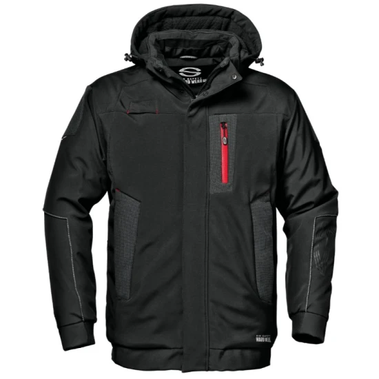 Jacheta de iarna premium softshell, membrana TPU, negru