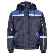 Jacheta de iarna impermeabila cu dungi reflectorizante, bleumarin cu albastru Jacheta de iarna impermeabila cu dungi reflectorizante, bleumarin cu albastru