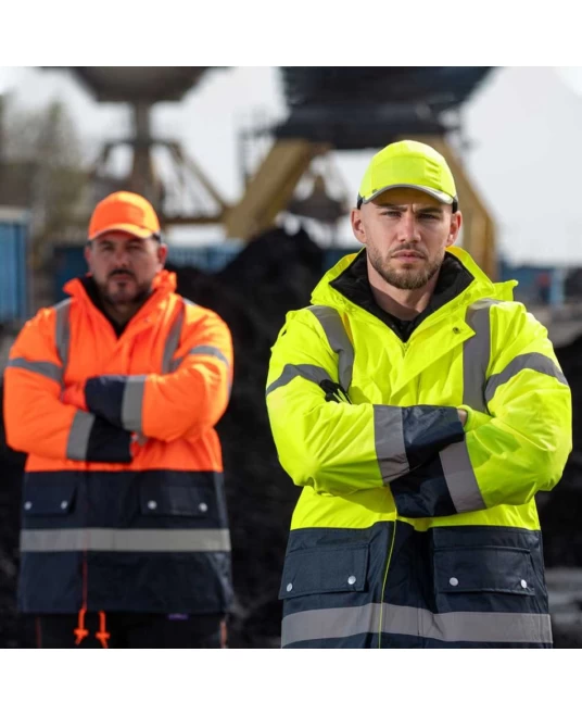 Jacheta HiVis de iarna 3 in 1, jacheta interioara cu maneci detasabile Jacheta HiVis de iarna 3 in 1, jacheta interioara cu maneci detasabile