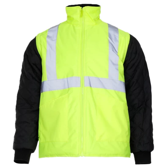 Jacheta HiVis de iarna 3 in 1, galben-negru