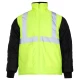 Jacheta HiVis de iarna 3 in 1, galben-negru
