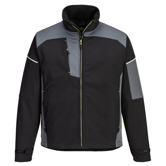 Jacheta softshell 3 straturi 310g/m2 PW3 Negru/Gri Jacheta softshell 3 straturi 310g/m2 PW3 Negru/Gri