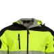 Softshell HiVis cu gluga, galben neon Softshell HiVis cu gluga, galben neon