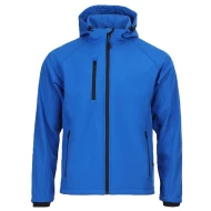 Softshell barbati cu gluga, albastru regal Softshell barbati cu gluga, albastru regal