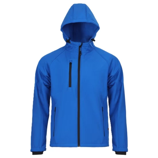 Softshell barbati cu gluga, albastru regal Softshell barbati cu gluga, albastru regal