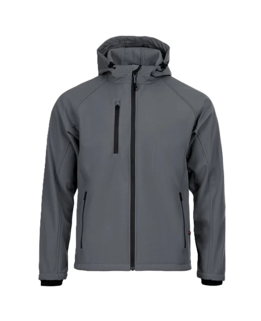 Softshell barbati cu gluga, gri Softshell barbati cu gluga, gri