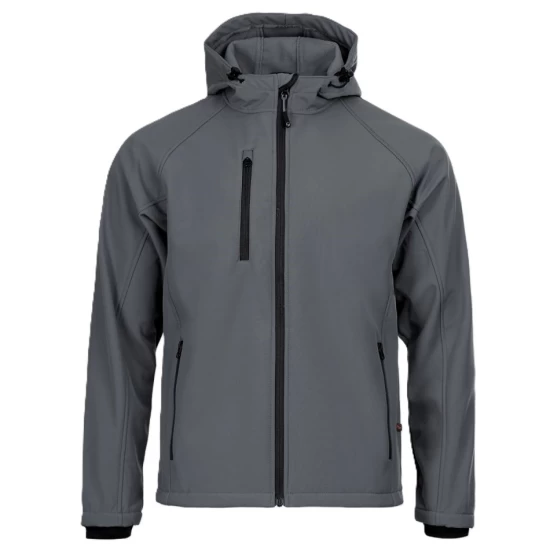 Softshell barbati cu gluga, gri Softshell barbati cu gluga, gri