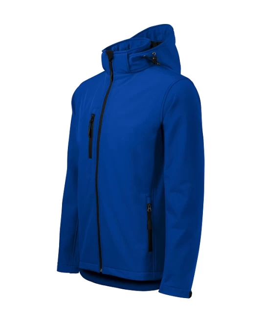 Jacheta softshell  cu gluga, Performance  barbati Albastru regal Jacheta softshell  cu gluga, Performance  barbati Albastru regal
