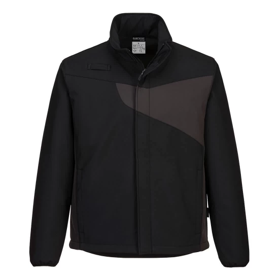 Jacheta softshell fara elemente metalice [PW271] Negru/Gri