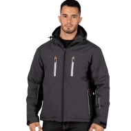 Jacheta softshell de iarna, membrana TPU, gri-negru Jacheta softshell de iarna, membrana TPU, gri-negru
