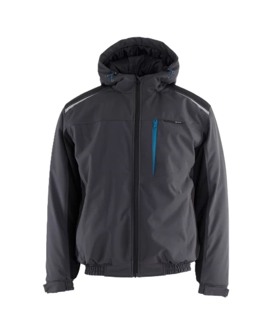 Jacheta softshell  de iarna Rever, gri-negru Jacheta softshell  de iarna Rever, gri-negru