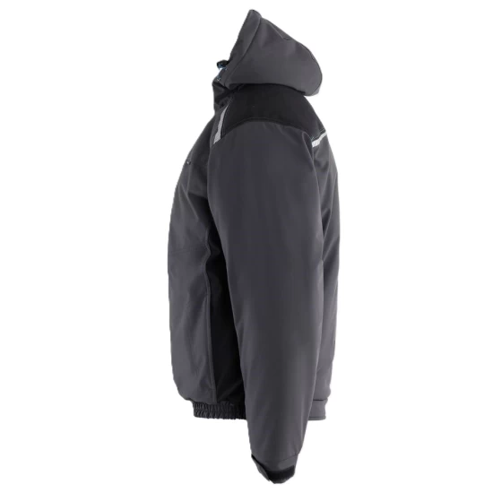 Jacheta softshell sport de iarna, gri-negru Jacheta softshell sport de iarna, gri-negru