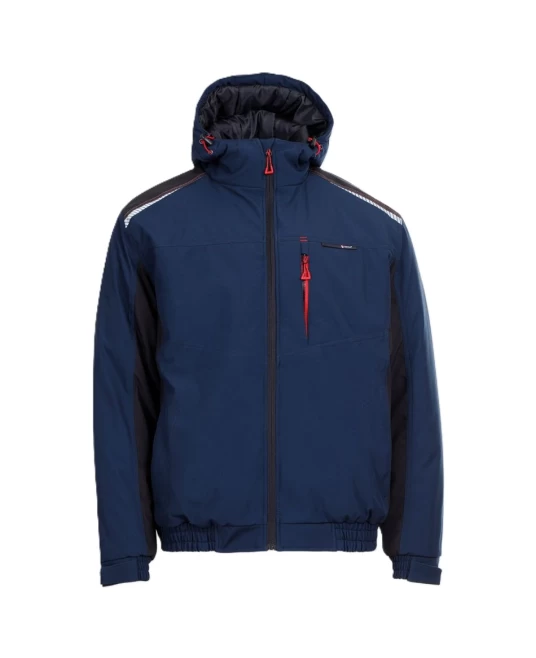 Jacheta softshell sport de iarna, bleumarin-rosu Jacheta softshell sport de iarna, bleumarin-rosu