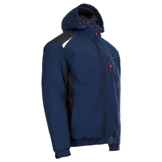 Jacheta softshell sport de iarna, bleumarin-negru Jacheta softshell sport de iarna, bleumarin-negru