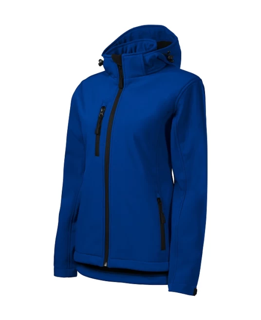 Jacheta softshell impermeabila cu gluga pentru femei Performance Albastru regal
