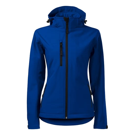 Jacheta softshell impermeabila cu gluga pentru femei Performance Albastru regal Jacheta softshell impermeabila cu gluga pentru femei Performance Albastru regal
