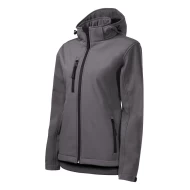 Jacheta softshell impermeabila cu gluga pentru femei Performance Gri metalic
