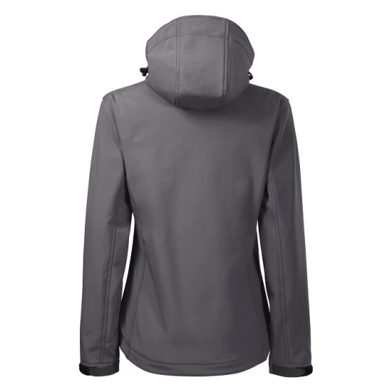 Jacheta softshell impermeabila cu gluga pentru femei Performance Gri metalic Jacheta softshell impermeabila cu gluga pentru femei Performance Gri metalic