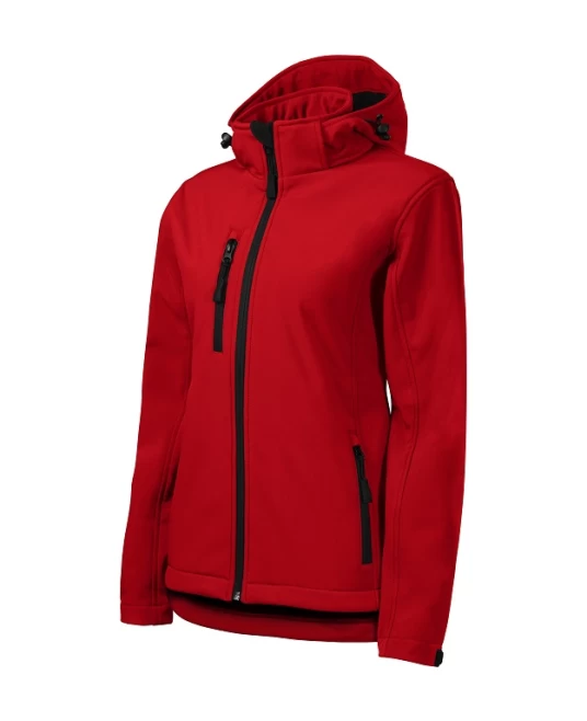 Jacheta softshell impermeabila cu gluga pentru femei Performance Rosu Jacheta softshell impermeabila cu gluga pentru femei Performance Rosu