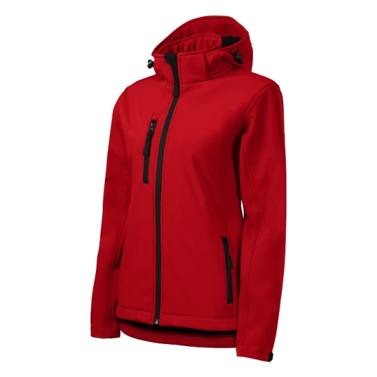 Jacheta softshell impermeabila cu gluga pentru femei Performance Rosu Jacheta softshell impermeabila cu gluga pentru femei Performance Rosu
