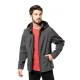 Softshell cu maneci detasabile si gluga, Gri inchis Softshell cu maneci detasabile si gluga, Gri inchis
