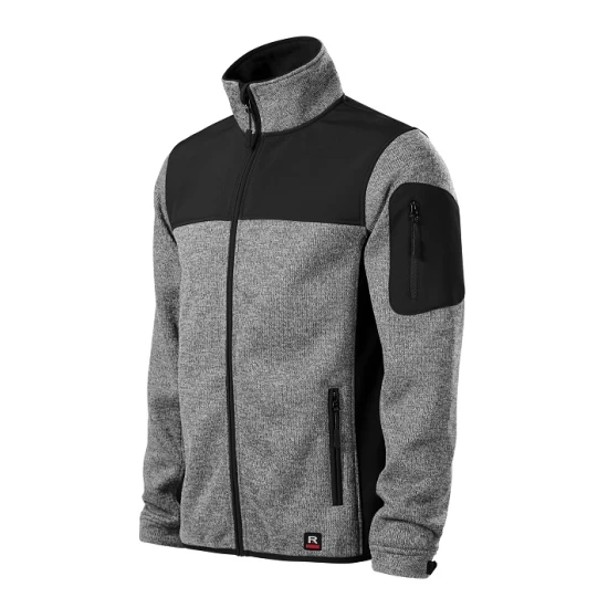 Jacheta softshell captuseala polar gri deschis