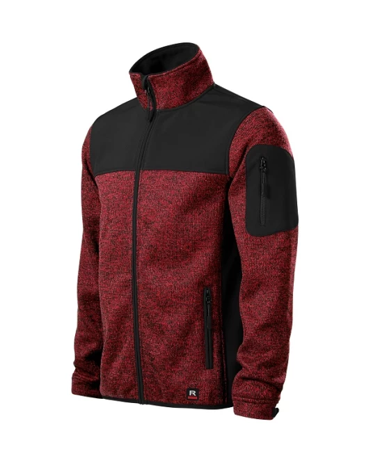 Jacheta softshell captuseala polar rosu negru Jacheta softshell captuseala polar rosu negru
