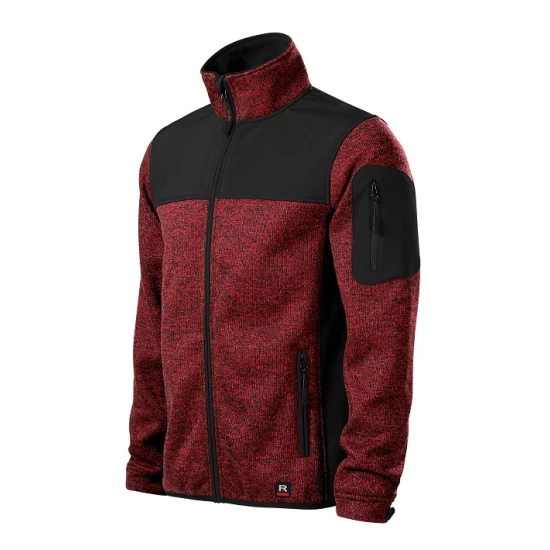 Jacheta softshell captuseala polar rosu negru Jacheta softshell captuseala polar rosu negru