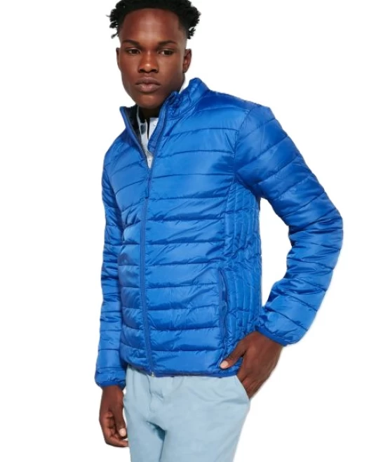 Jacheta vatuita matlasata, barbati, albastru royal