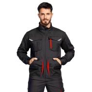 Jacheta de lucru tercot Kastor stretch, 250g/m2, negru/portocaliu Jacheta de lucru tercot Kastor stretch, 250g/m2, negru/portocaliu