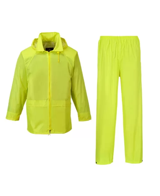 Costum de ploaie impermeabil, Galben