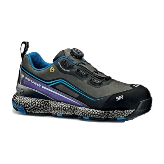 Pantofi de protectie S3S ESD, negru-gri