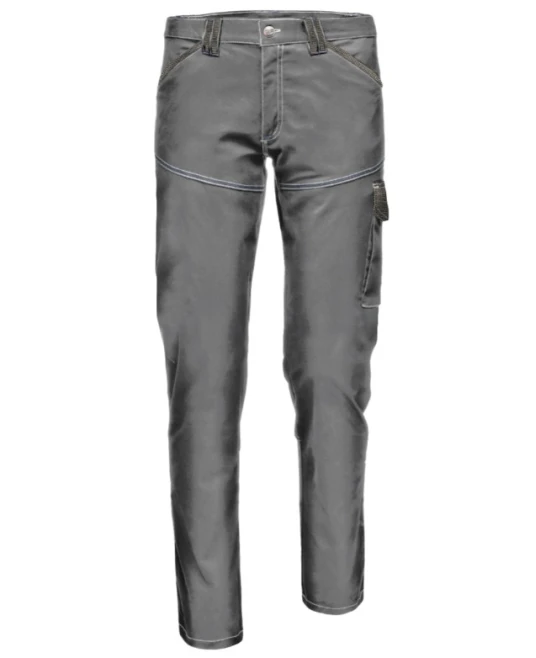 Pantaloni de lucru stretch bumbac si elastan, Simbol 240g/m2 gri