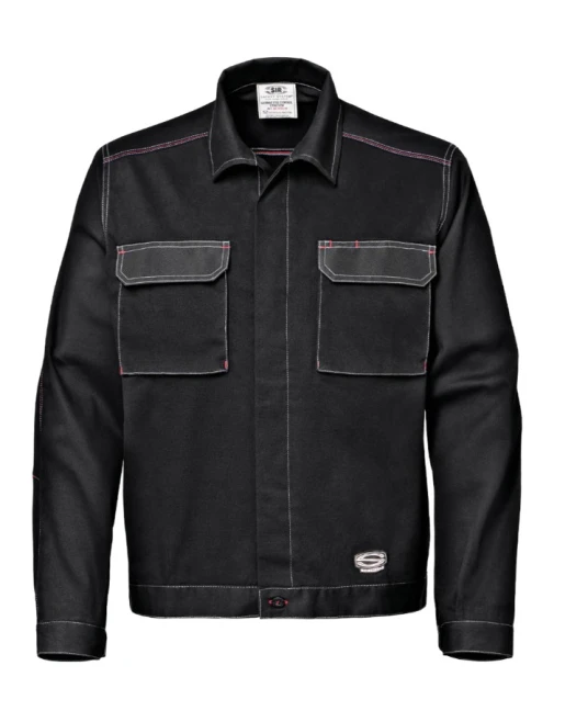 Jacheta de lucru Simbol bumbac stretch, 240g/m2, negru