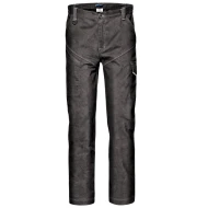 Pantaloni de lucru stretch 97% bumbac, 3% spandex, ripstop, cusaturi triple, gri