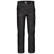 Pantaloni de lucru stretch 97% bumbac, 3% spandex, ripstop, cusaturi triple, negru