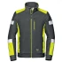 Fleece de lucru cu dungi reflectorizante, 310g/m2, gri-galben