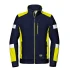 Fleece de lucru cu dungi reflectorizante, 310g/m2, bleumarin-galben