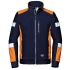 Fleece de lucru cu dungi reflectorizante, 310g/m2, bleumarin-portocaliu