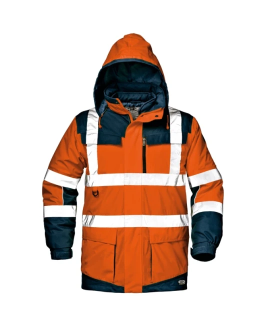 Jacheta premium pilot 4-in-1 HiVis, portocaliu albastru