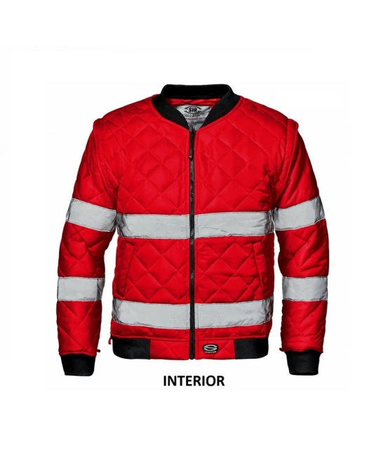 Jacheta premium pilot 4-in-1 HiVis, rosu