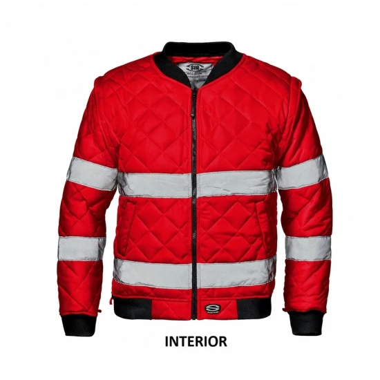 Jacheta premium pilot 4-in-1 HiVis, rosu