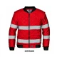 Jacheta premium pilot 4-in-1 HiVis, rosu