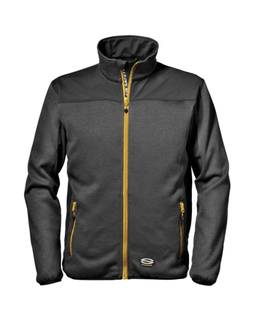 Hanorac premium cu fermoar, captuseala fleece, gri