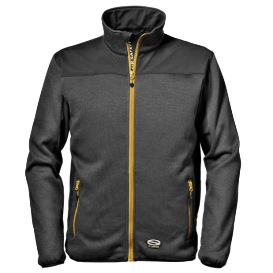 Hanorac premium cu fermoar, captuseala fleece, gri