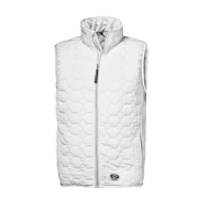 Vesta termica cu insertii softshell, 120g/m2, alb