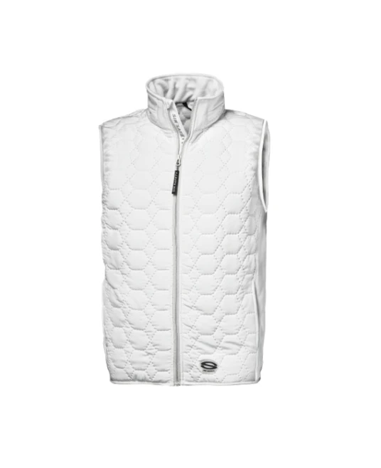 Vesta termica cu insertii softshell, 120g/m2, alb