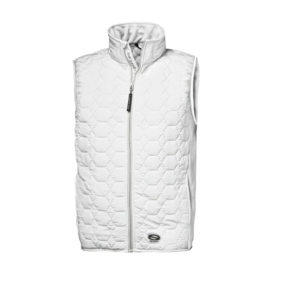 Vesta termica cu insertii softshell, 120g/m2, alb