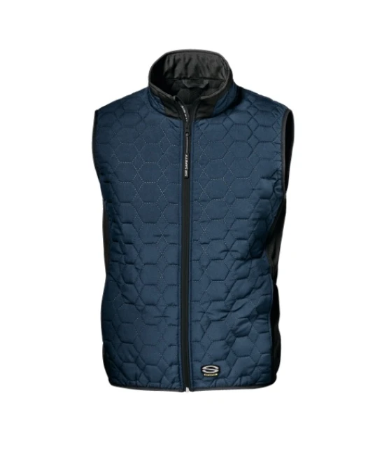 Vesta termica cu insertii softshell, 120g/m2, bleumarin